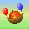 Flying Basket with Pumpkin